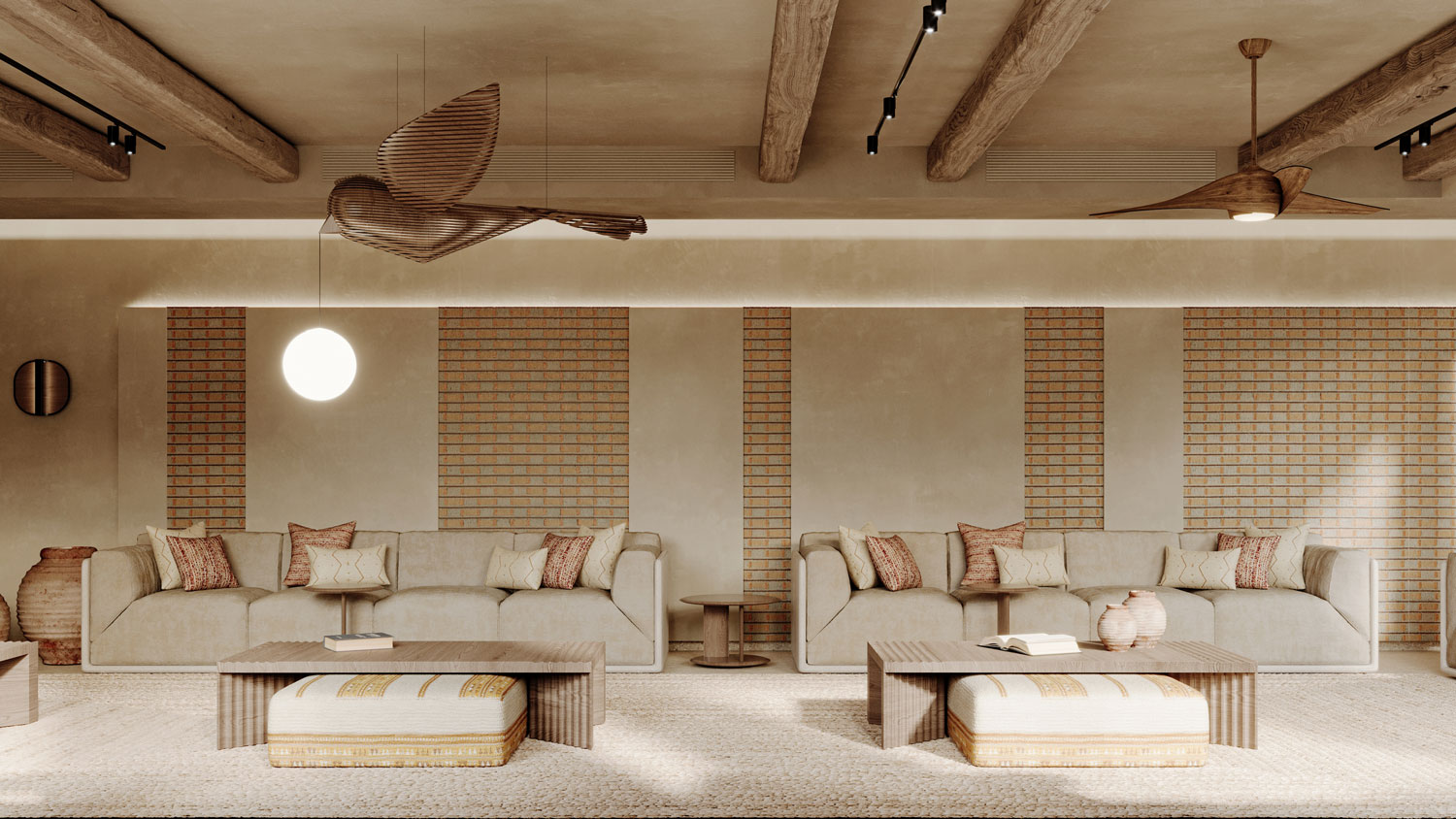 A majlis seating with tranditional charm