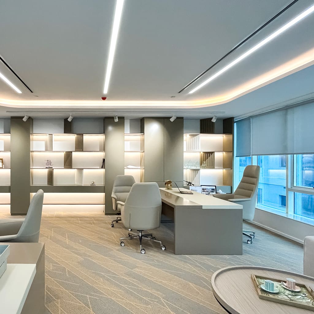 Managers working space in a corporate office in UAE