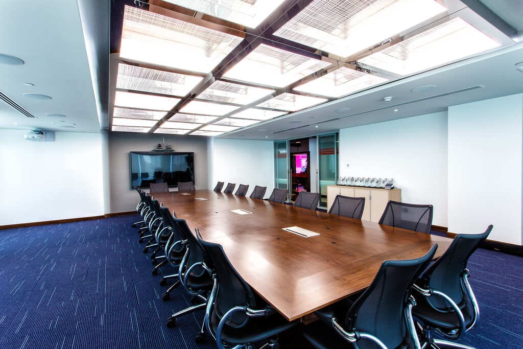 A modern luxury board room