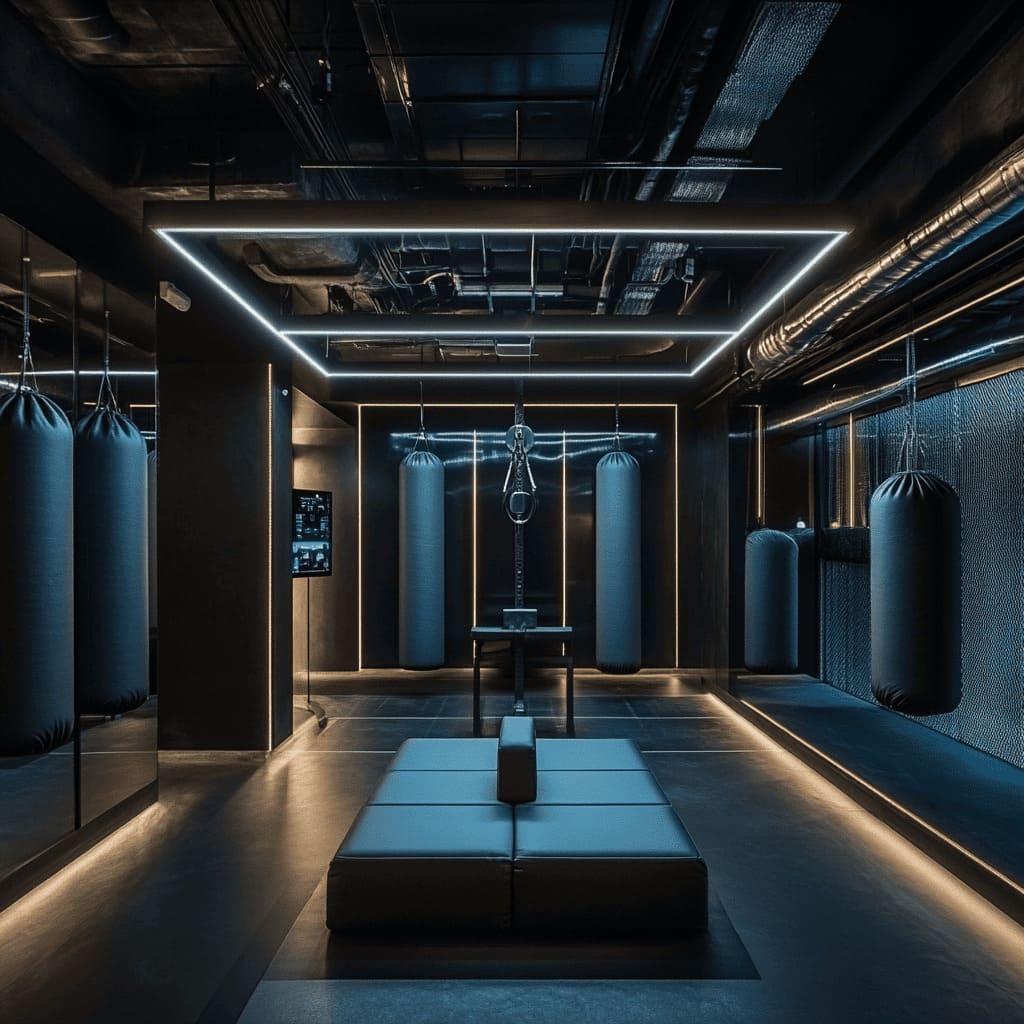 A Boxing Gym design in Dubai