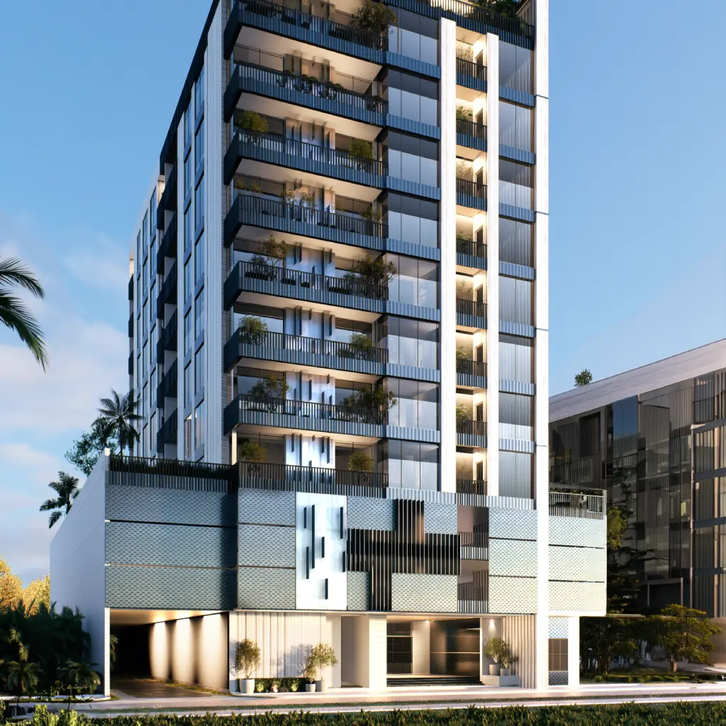 Dubai Multi-Residential Tower Exterior Design by Amitis