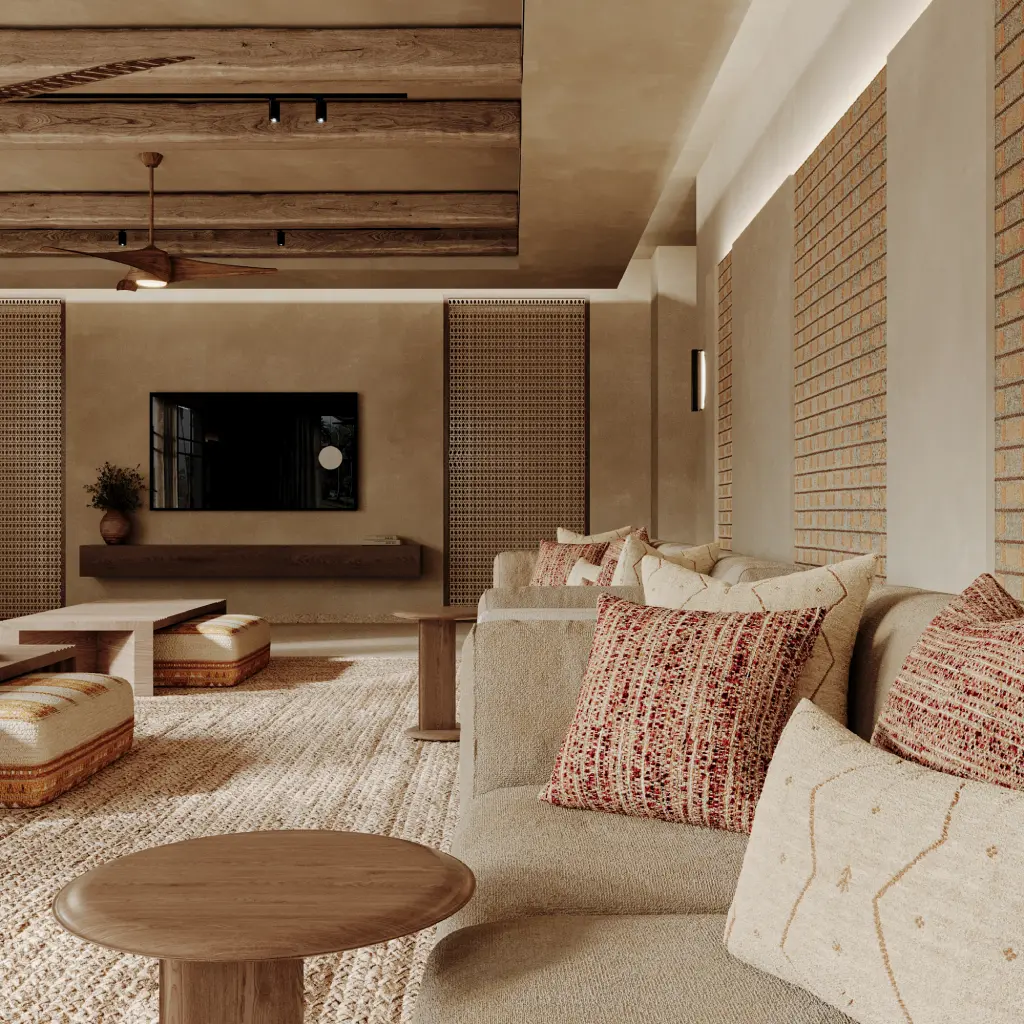 Dubai modern Arabic majlis seating interior design