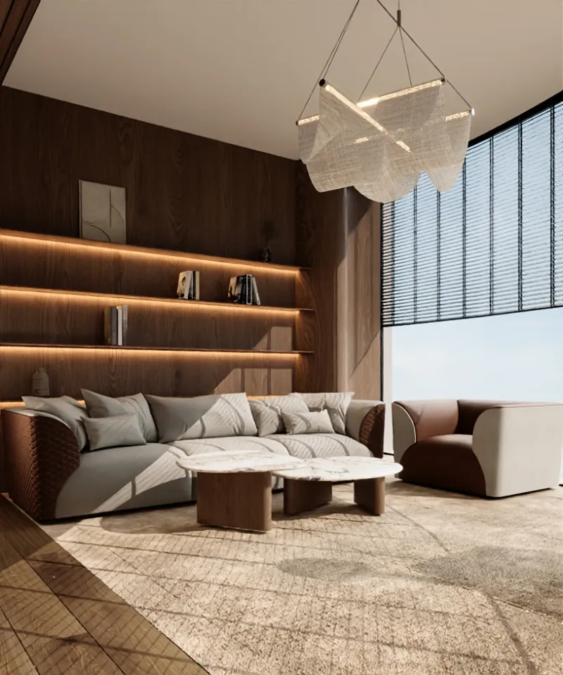 High-end office interior design with a private sitting