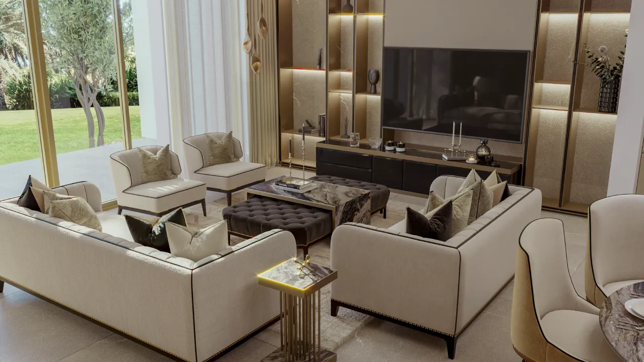 Modern Dubai house interior design