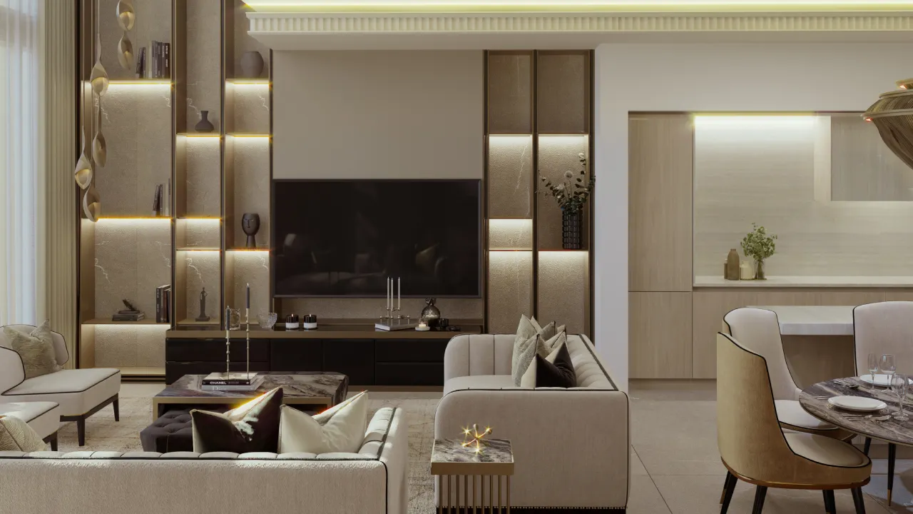 Modern TV wall design