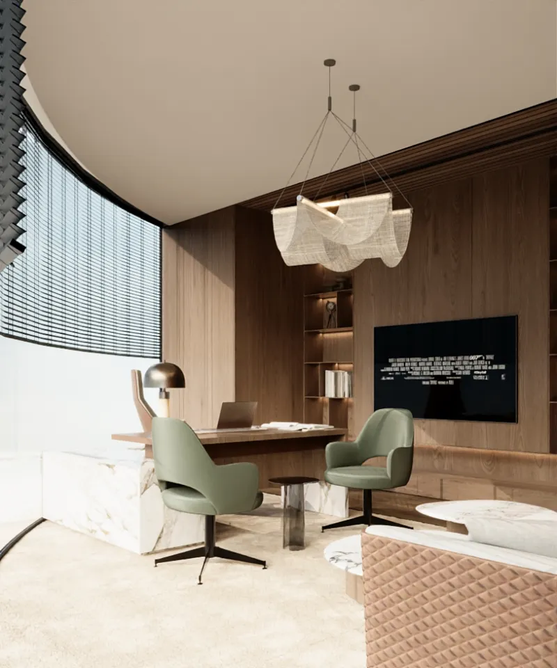 Modern luxury office interior design in Dubai