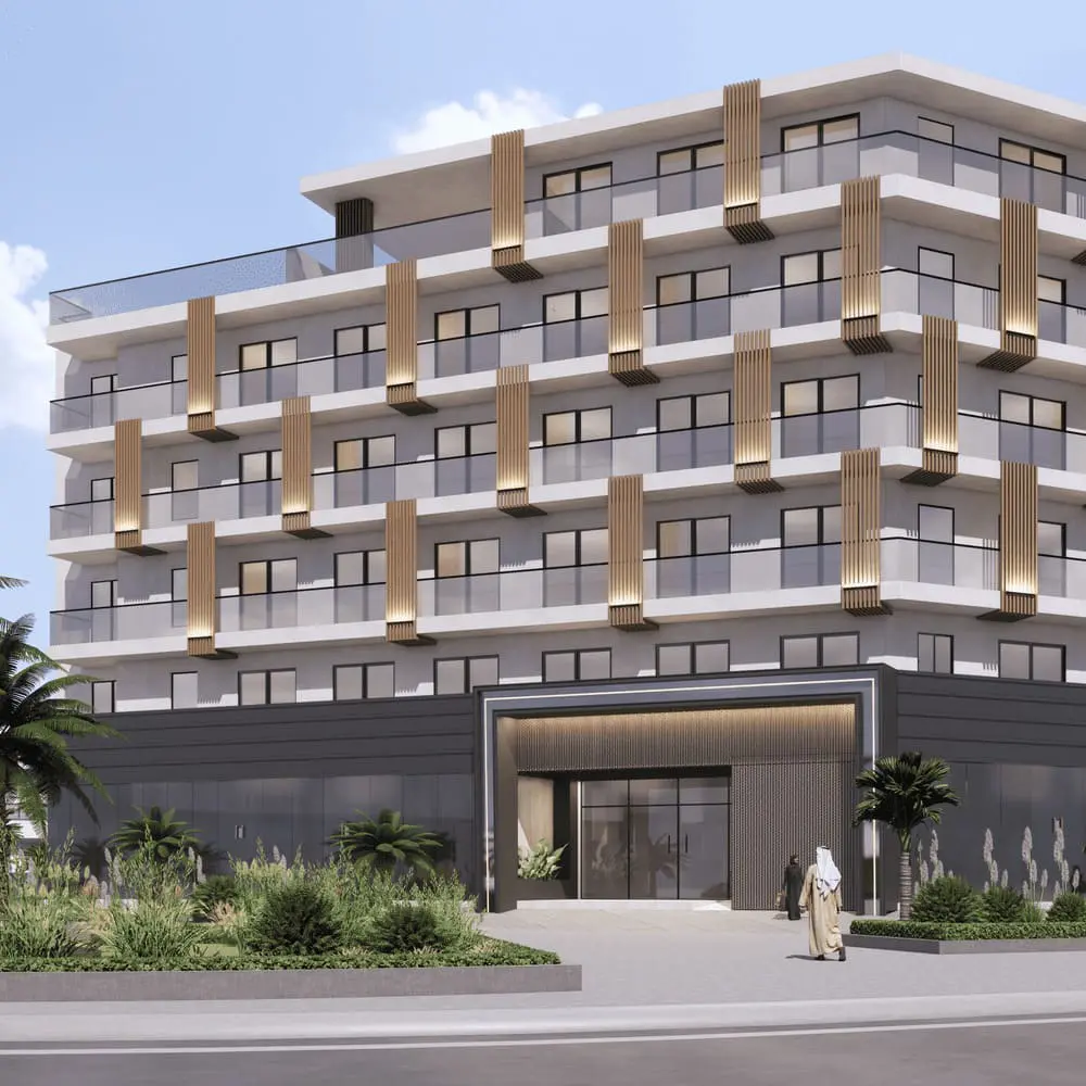 Multi-level residential building design in Dubai UAE