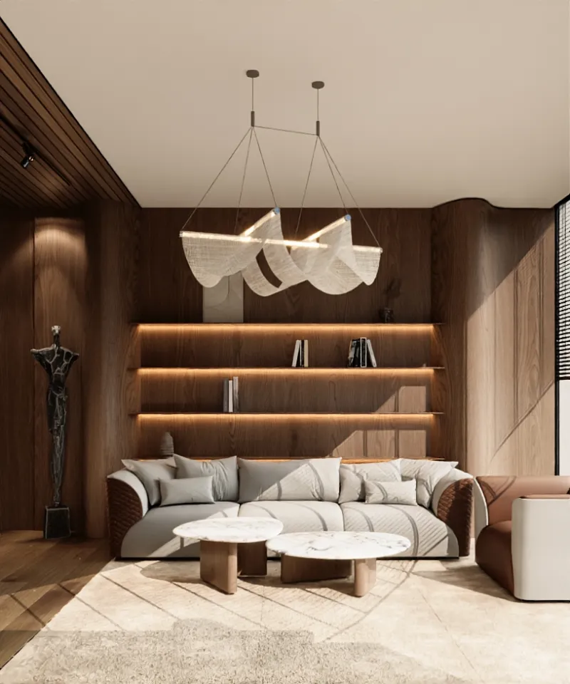 Private seating in a luxury manager office