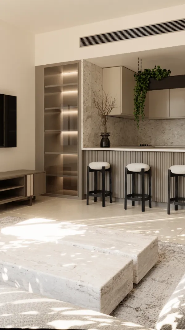 Modern apartment interior design