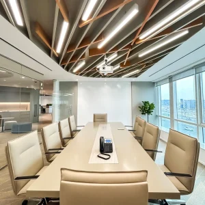 تصميم داخلي لغرفة اجتماعات حديثة تصميم داخلي لغرفة اجتماعات حديثة